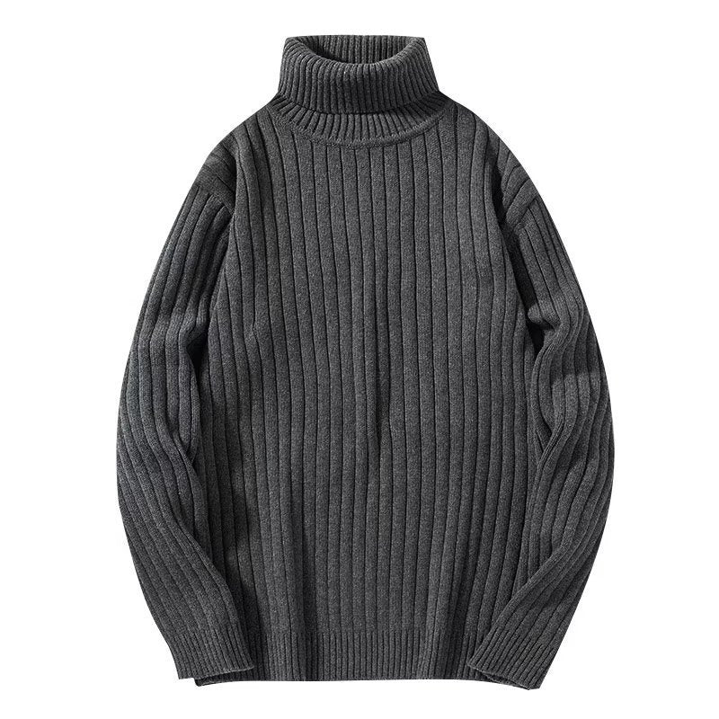 Irving | Men's Ribbed Knit Turtleneck Sweater, Relaxed Fit
