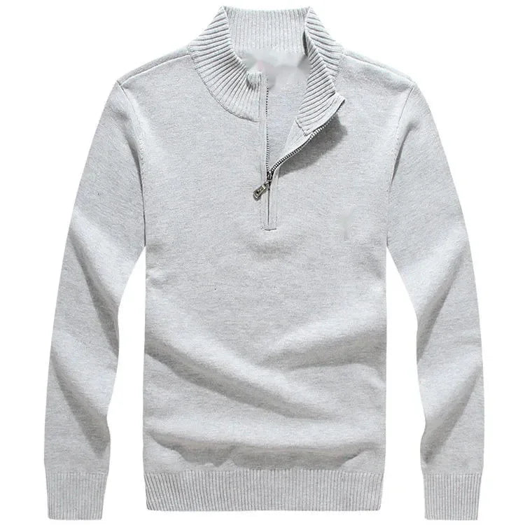 Ashford | Men's Half-Zip Mock Neck Knit Sweater, Thick Warm Pullover