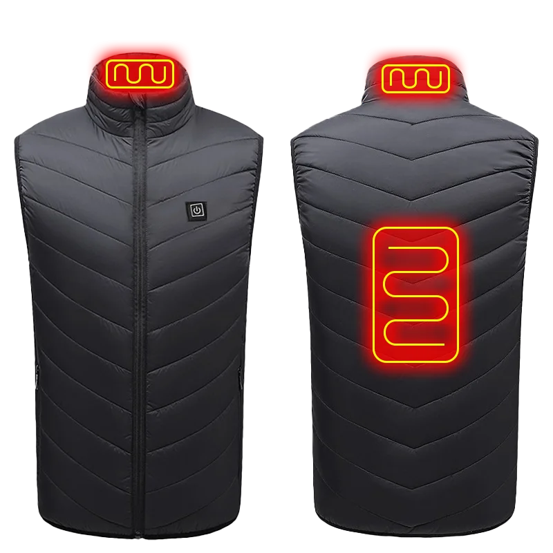 Dalton | Men's USB Heated Vest with 21 Heating Zones and 4 Switches