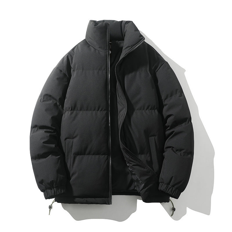 Baxter | Men's Boxy Quilted Puffer Coat with Stand Collar and Full Zip