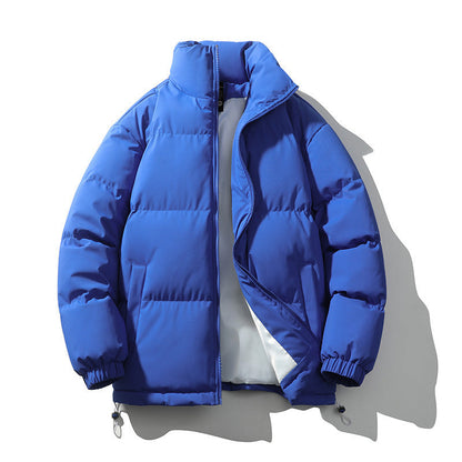 Baxter | Men's Boxy Quilted Puffer Coat with Stand Collar and Full Zip