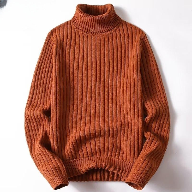 Irving | Men's Ribbed Knit Turtleneck Sweater, Relaxed Fit