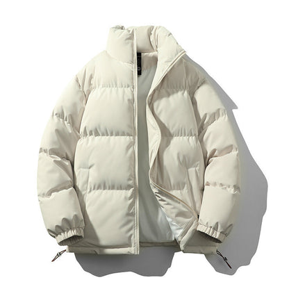 Baxter | Men's Boxy Quilted Puffer Coat with Stand Collar and Full Zip