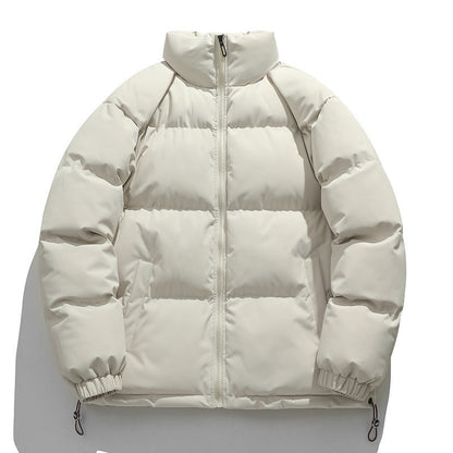 Baxter | Men's Boxy Quilted Puffer Coat with Stand Collar and Full Zip
