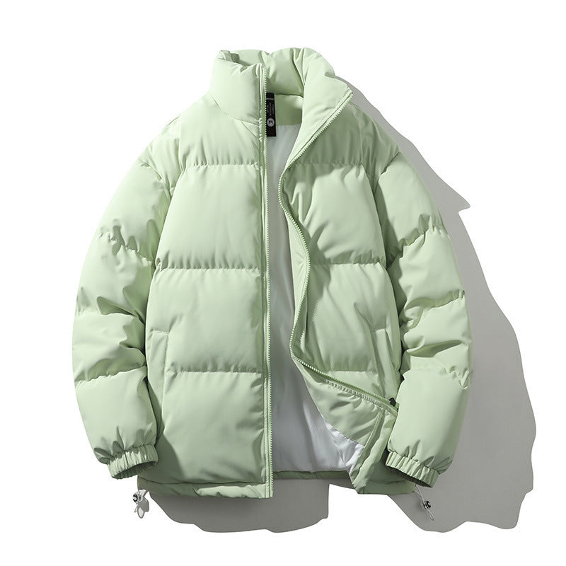 Baxter | Men's Boxy Quilted Puffer Coat with Stand Collar and Full Zip