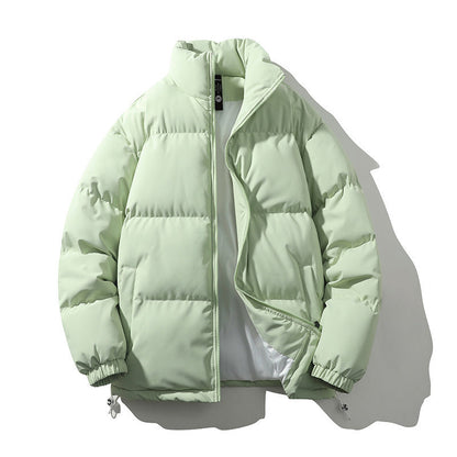 Baxter | Men's Boxy Quilted Puffer Coat with Stand Collar and Full Zip
