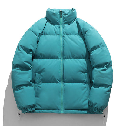 Baxter | Men's Boxy Quilted Puffer Coat with Stand Collar and Full Zip