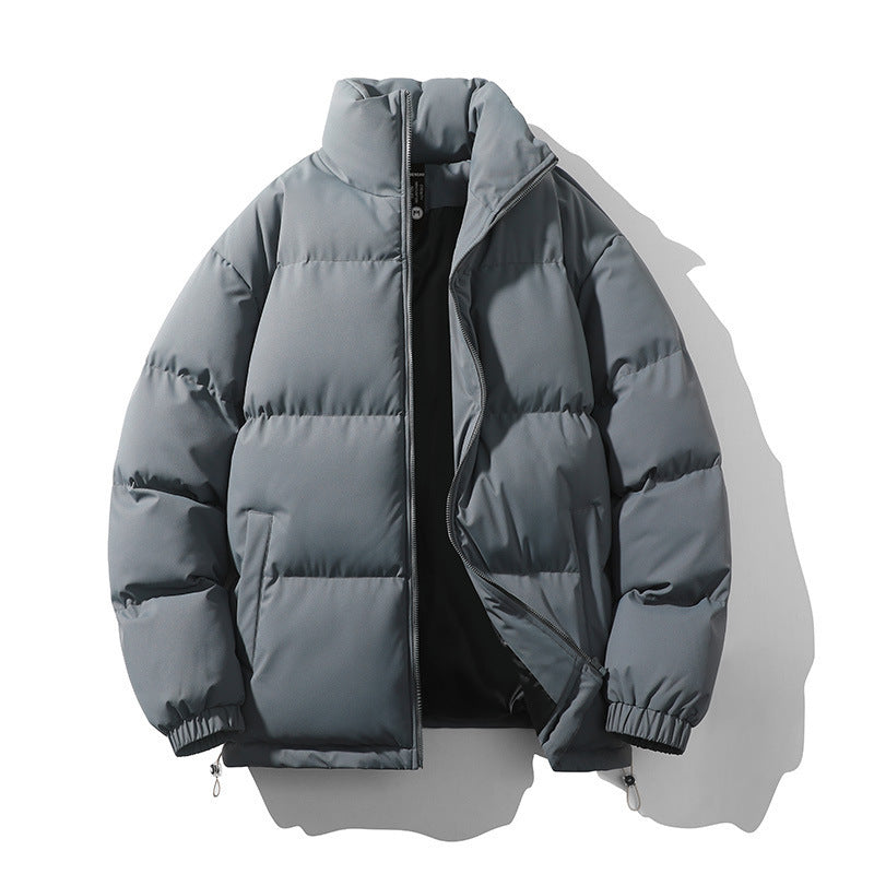 Baxter | Men's Boxy Quilted Puffer Coat with Stand Collar and Full Zip