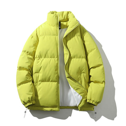 Baxter | Men's Boxy Quilted Puffer Coat with Stand Collar and Full Zip