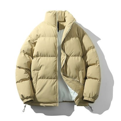 Baxter | Men's Boxy Quilted Puffer Coat with Stand Collar and Full Zip