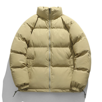Baxter | Men's Boxy Quilted Puffer Coat with Stand Collar and Full Zip