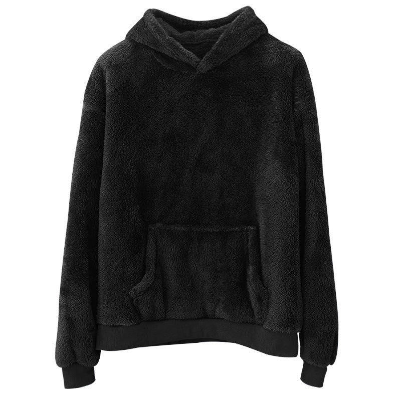 Lowell | Men's Plush Double-Faced Pullover Hoodie, Oversized
