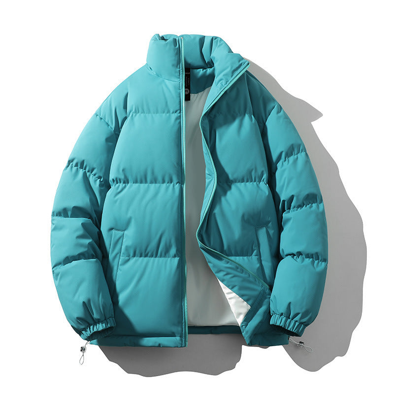 Baxter | Men's Boxy Quilted Puffer Coat with Stand Collar and Full Zip