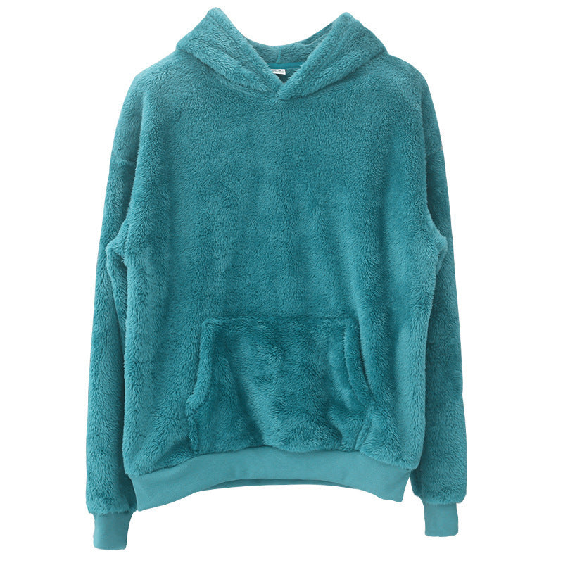 Lowell | Men's Plush Double-Faced Pullover Hoodie, Oversized