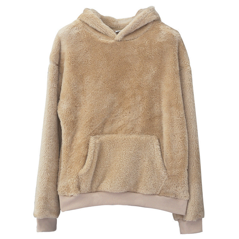 Lowell | Men's Plush Double-Faced Pullover Hoodie, Oversized