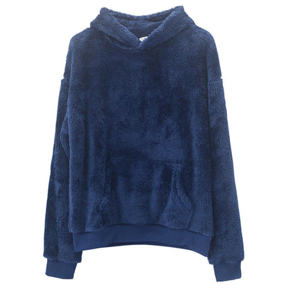 Lowell | Men's Plush Double-Faced Pullover Hoodie, Oversized