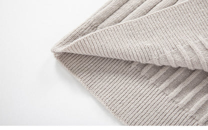 Jensen | Men's Fitted Half-Zip Ribbed Knit Sweater