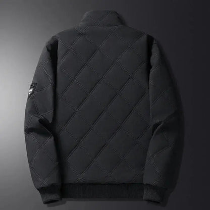 Lennox | Men's Windproof Quilted Jacket with Plush Fleece Lining