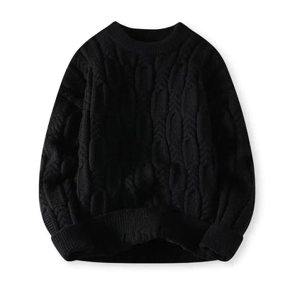Gideon | Men's Chunky Cable Knit Crew Neck Sweater