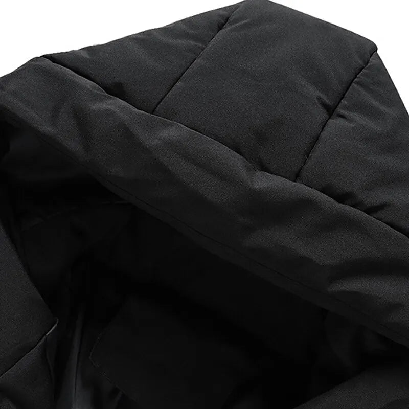 Cormac | Men's Hooded Puffer Jacket Water-Resistant Quilted Insulated Commuter Coat