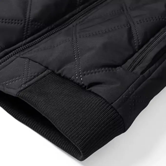 Lennox | Men's Windproof Quilted Jacket with Plush Fleece Lining