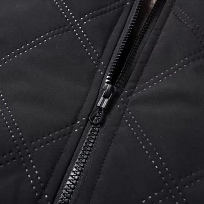Lennox | Men's Windproof Quilted Jacket with Plush Fleece Lining