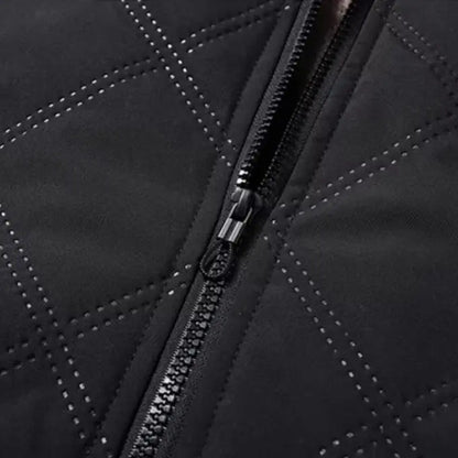 Lennox | Men's Windproof Quilted Jacket with Plush Fleece Lining