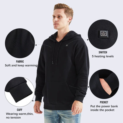 Roscoe | Men's USB Heated Hoodie with 5 Heat Levels