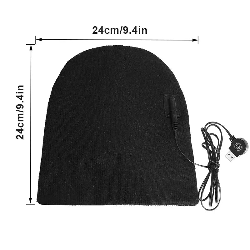 Corbin | Heated Knit Beanie with USB Power and 3 Heat Levels