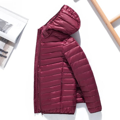 Harlan | Men's Lightweight Hooded Puffer Jacket Quilted Coat for Fall and Early Winter