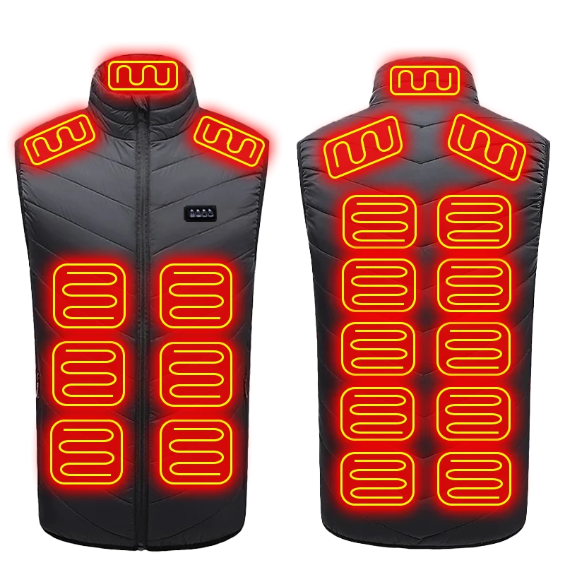 Dalton | Men's USB Heated Vest with 21 Heating Zones and 4 Switches