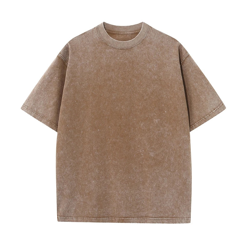 Easton | Men's Heavyweight Washed Cotton Oversized T-Shirt Vintage Short Sleeve Tee