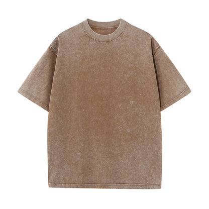 Easton | Men's Heavyweight Washed Cotton Oversized T-Shirt Vintage Short Sleeve Tee