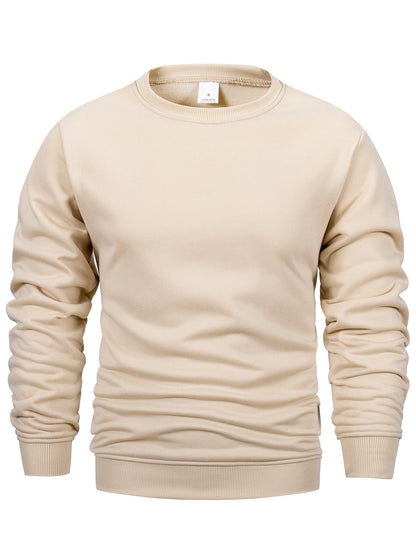 Emerson | Men's Crew Neck Pullover Sweatshirt Solid Color Long Sleeve Casual Top