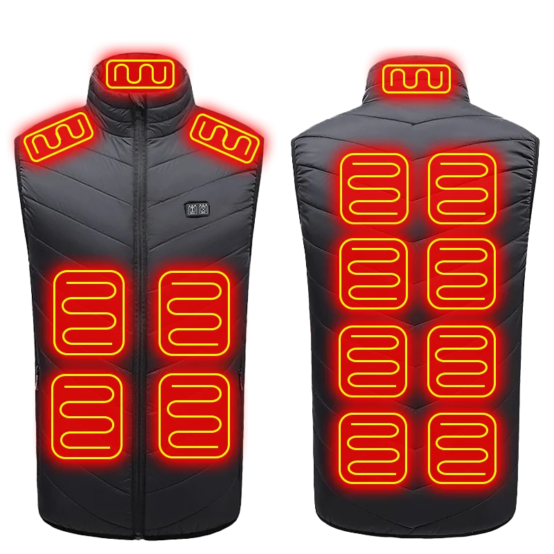 Dalton | Men's USB Heated Vest with 21 Heating Zones and 4 Switches
