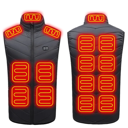 Dalton | Men's USB Heated Vest with 21 Heating Zones and 4 Switches