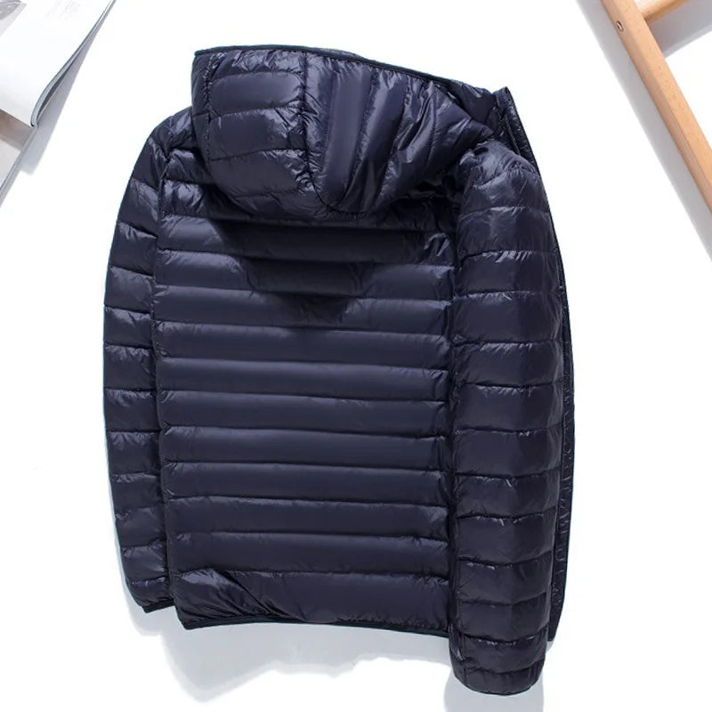 Harlan | Men's Lightweight Hooded Puffer Jacket Quilted Coat for Fall and Early Winter
