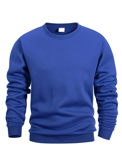 Emerson | Men's Crew Neck Pullover Sweatshirt Solid Color Long Sleeve Casual Top