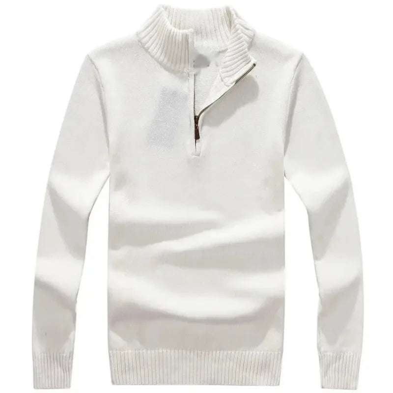 Ashford | Men's Half-Zip Mock Neck Knit Sweater, Thick Warm Pullover