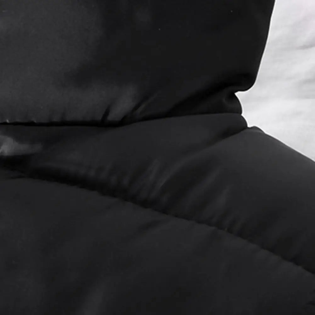 Perrin | Men's Quilted Puffer Vest with Slim Stand Collar, Full Zip and Zippered Pockets