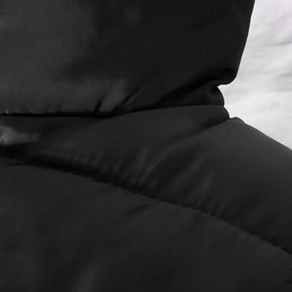 Perrin | Men's Quilted Puffer Vest with Slim Stand Collar, Full Zip and Zippered Pockets