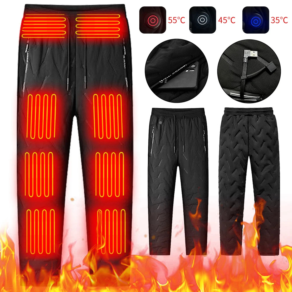 Whitaker | Men's USB Heated Hiking Pants with 10 Heating Zones and Fleece Lining