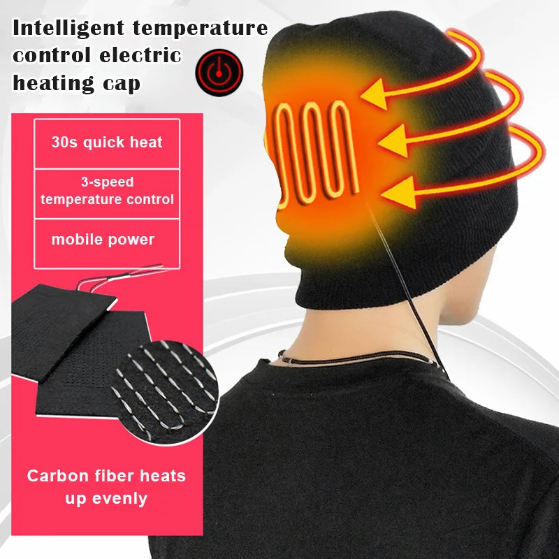 Corbin | Heated Knit Beanie with USB Power and 3 Heat Levels