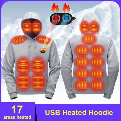 Tavish | Men's USB Heated Pullover Hoodie with 17 Heated Areas
