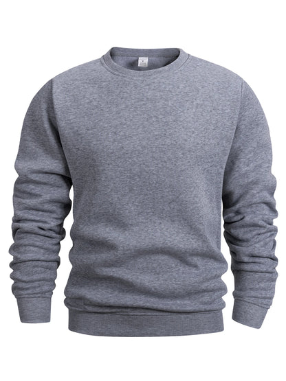 Emerson | Men's Crew Neck Pullover Sweatshirt Solid Color Long Sleeve Casual Top