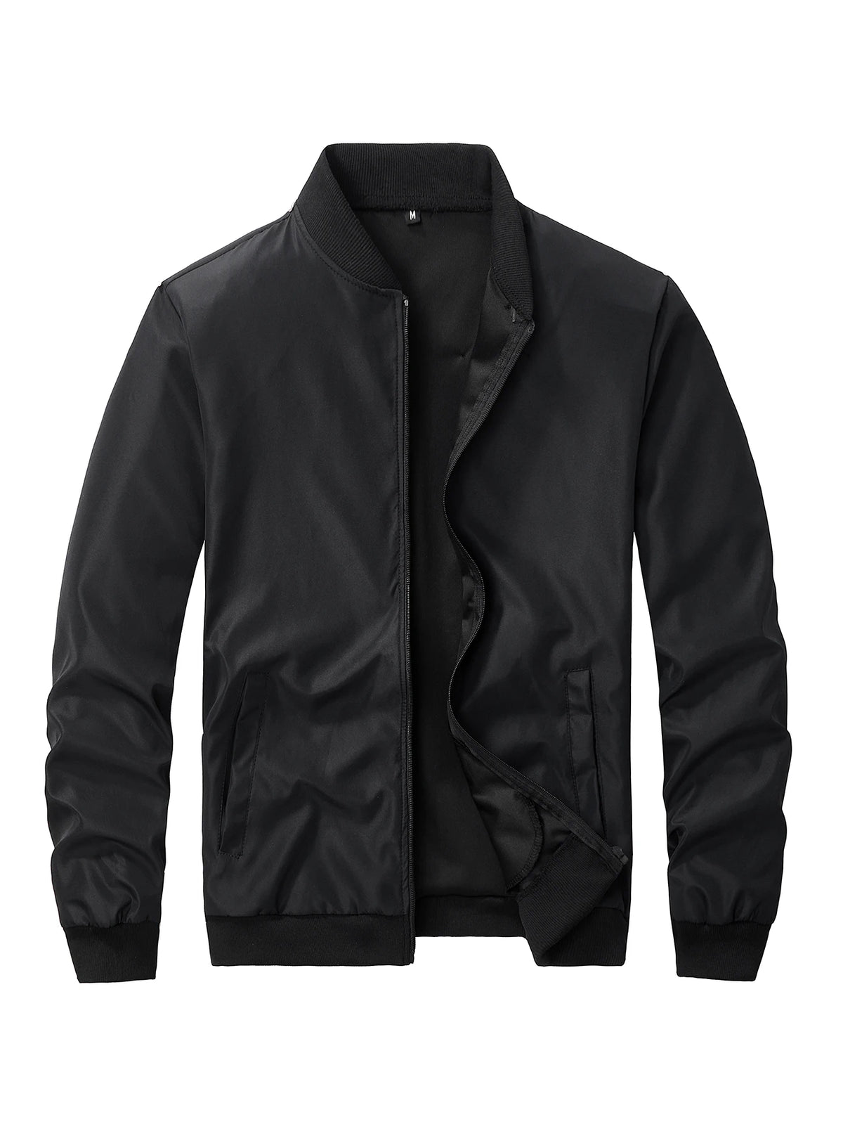 Marlon | Men's Lightweight Zip-Up Bomber Jacket with Baseball Collar for Spring and Fall