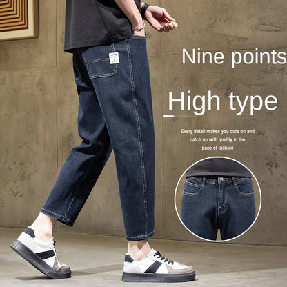 Winfield | Men's Baggy Straight-Leg Stretch Denim Jeans, Loose Wide-Leg Fit
