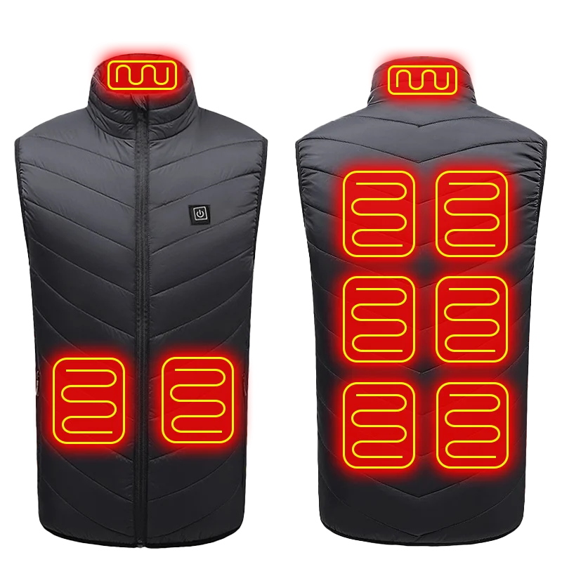 Dalton | Men's USB Heated Vest with 21 Heating Zones and 4 Switches
