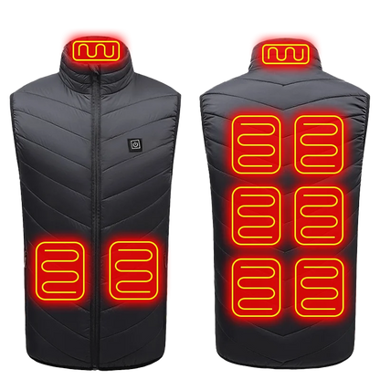 Dalton | Men's USB Heated Vest with 21 Heating Zones and 4 Switches
