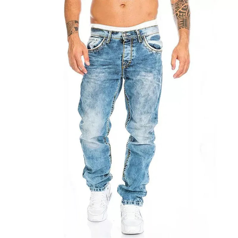 Stratton | Men's Slim Stretch Straight-Leg Jeans
